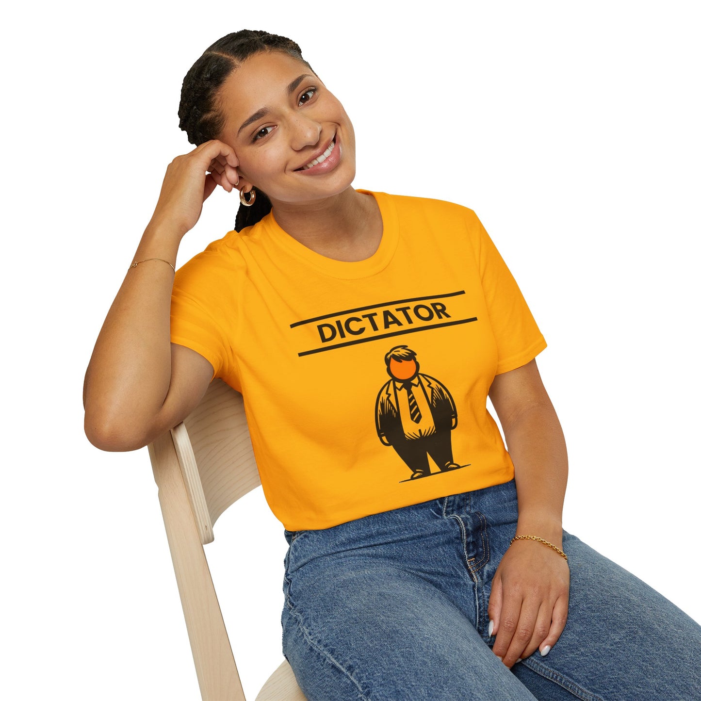 Orange Dictator t-shirt |unisex| Clear Political Statement Funny Caricature | He's Earned the Title