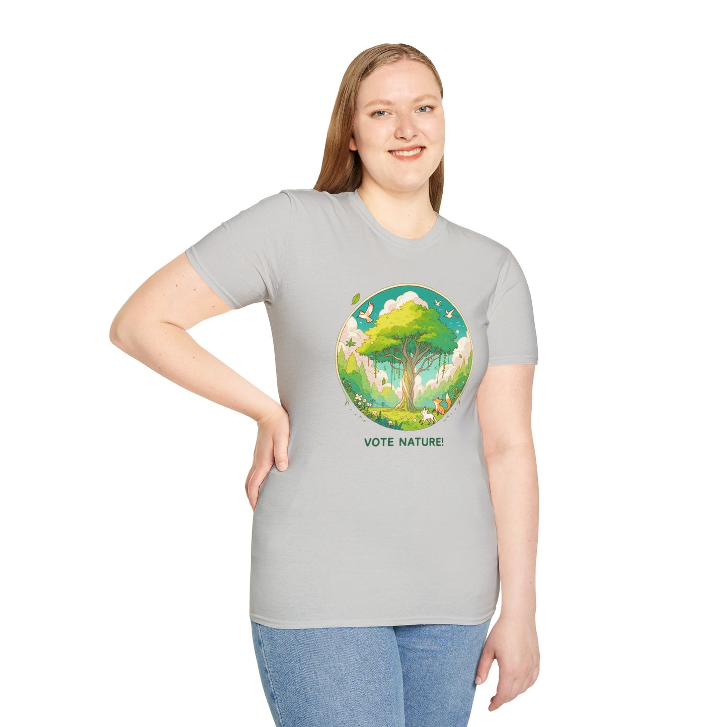 Vote Nature! Inspirational Statement Soft Style T-Shirt |unisex| Show You Care! Political Shirt!