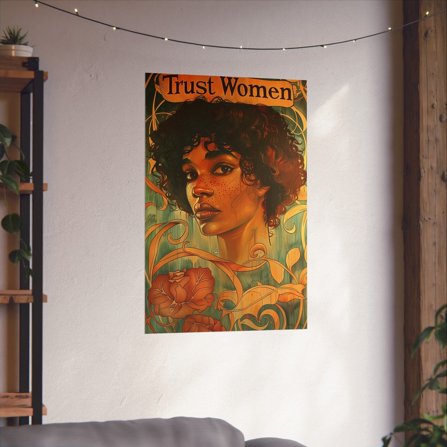 Trust Women Matte Poster Women's Rights Political Wall Art for Home Office Dorm Decor