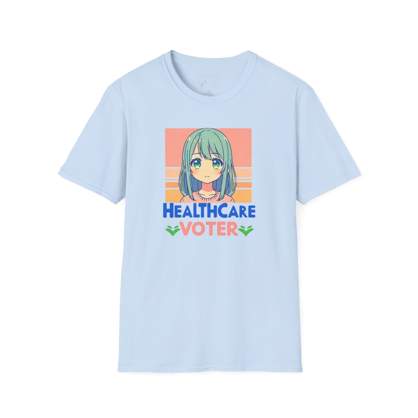 Inspire Voters and Show you Care! |Unisex| Softstyle T-Shirt: Healthcare Voter