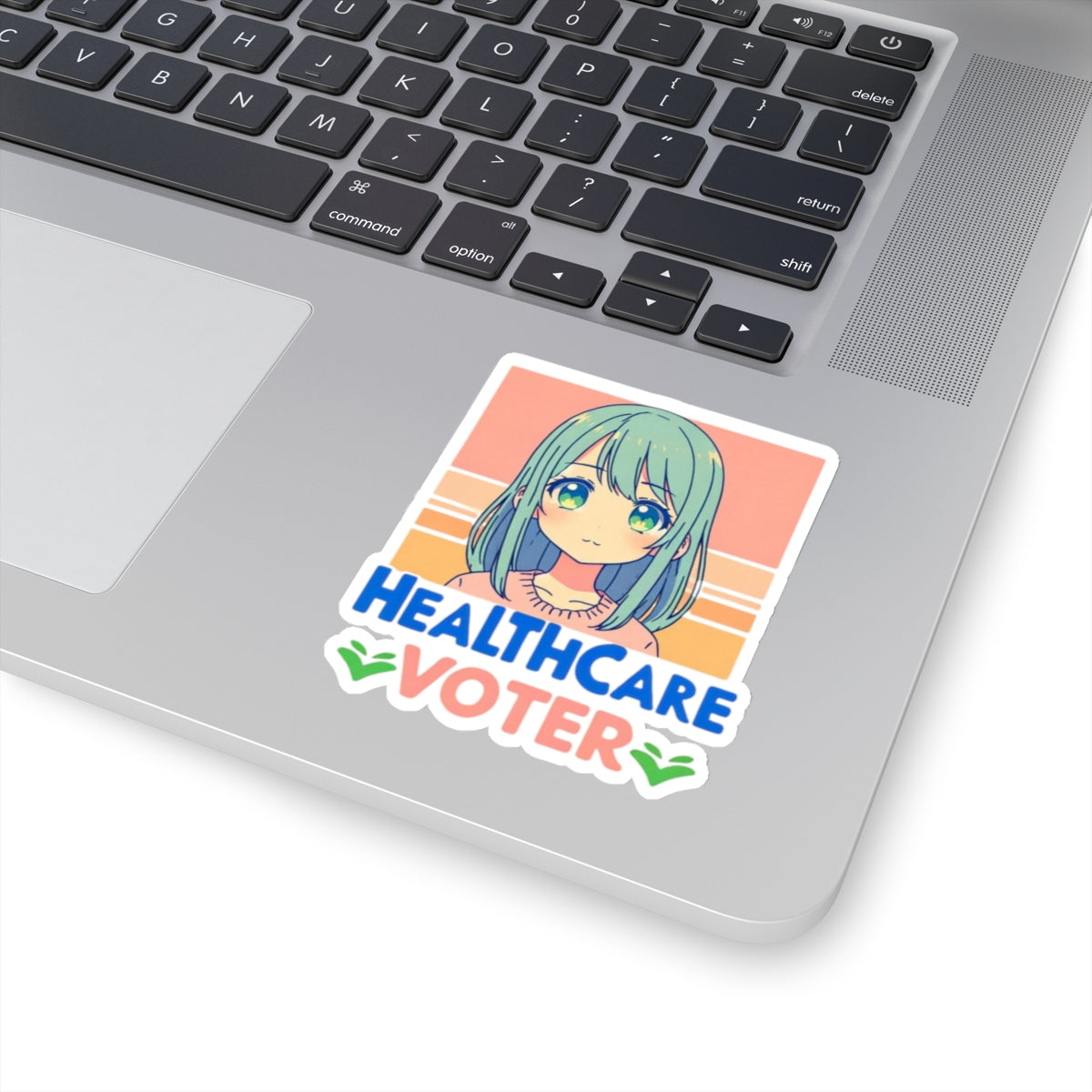 Inspirational Statement Sticker Showing You Care!  Healthcare Voter!