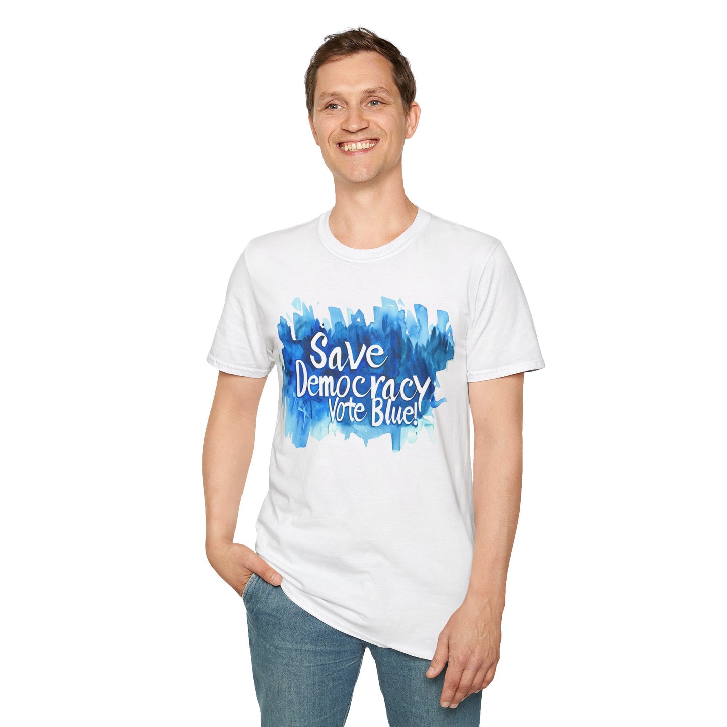 Save Democarcy Vote Blue t-shirt Political Statement Shirt