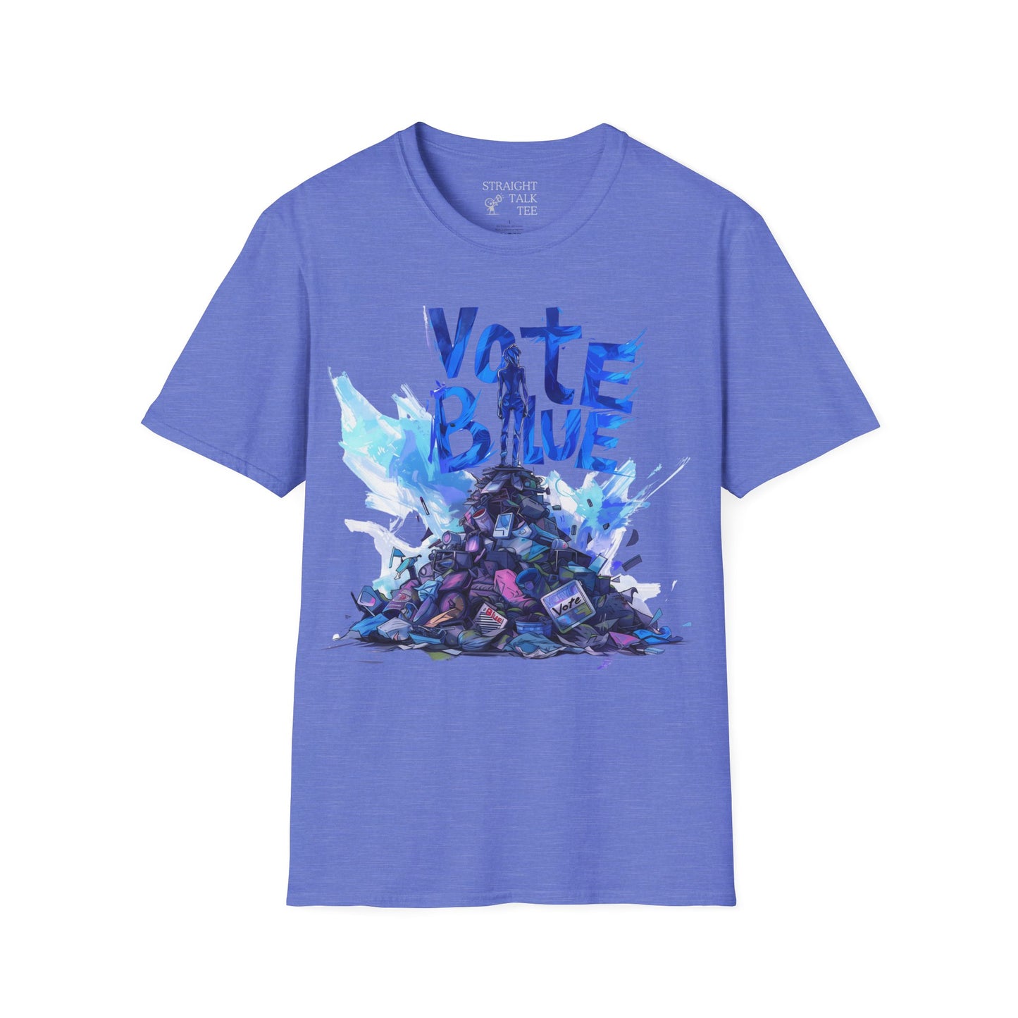 Vote Blue t-shirt Political tee Cyberpunk Protest Activism tshirt Leftist Liberal shirt Election Democrat t shirt