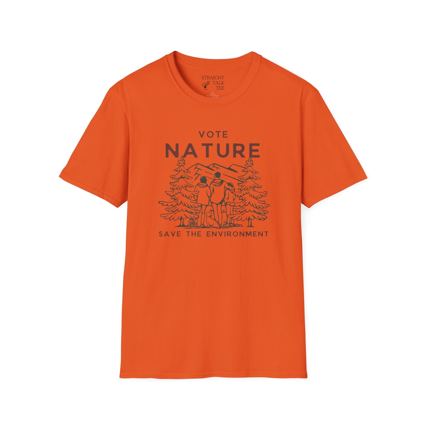 Vote Nature Save the Environment Statement Soft Style t-shirt |unisex| Political Shirt, Once Nature is Gone What's Left?