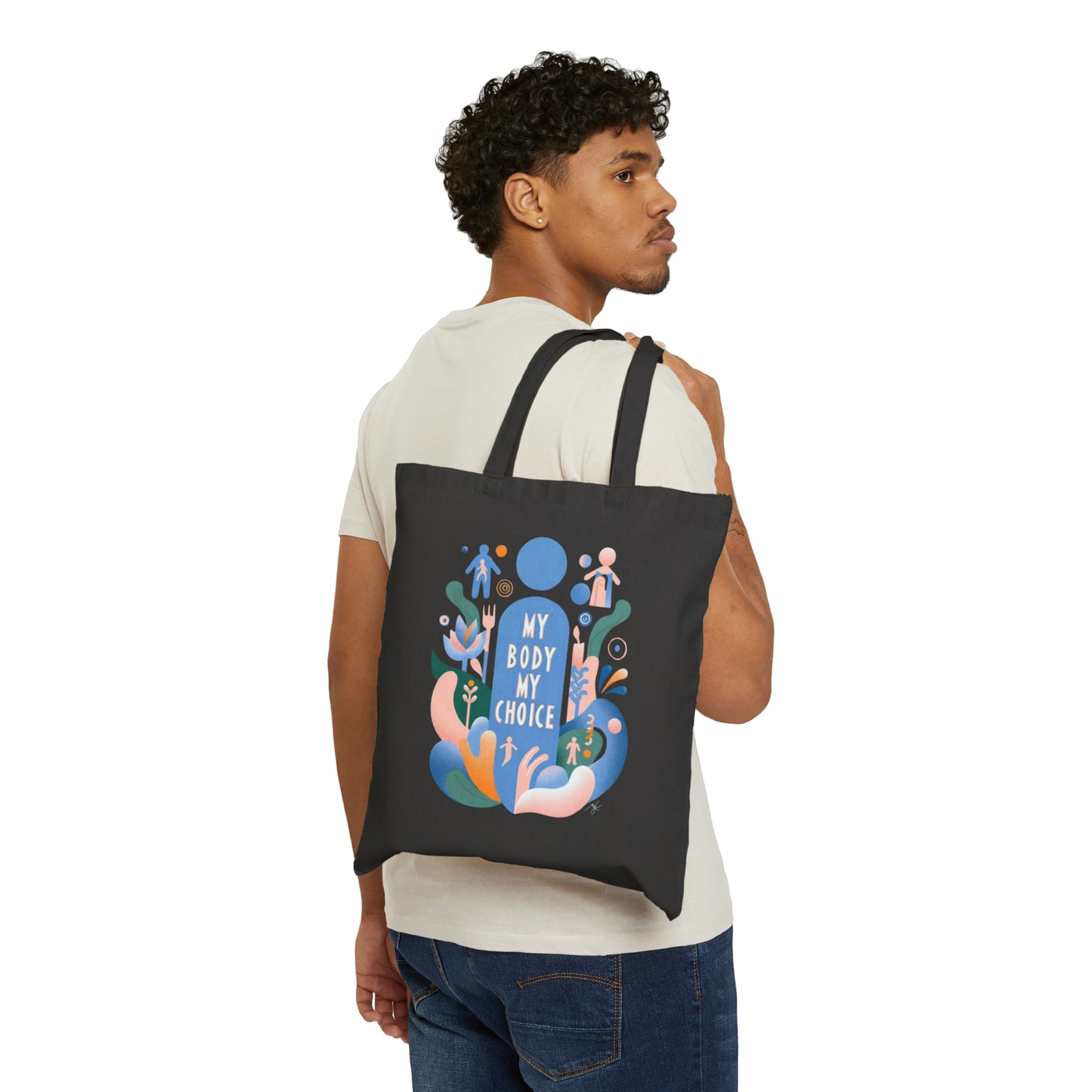 By Body My Choice (Canvas Tote Bag)