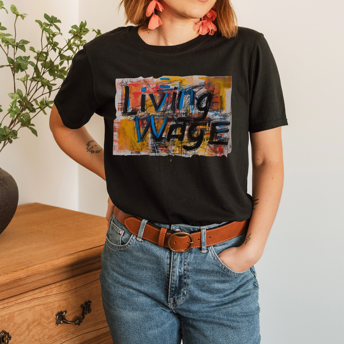 Living Wage! Soft Style t-shirt |unisex| Protest, Demand Respect! 40 hours Should Pay the Bills!