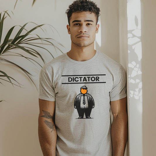 Orange Dictator t-shirt |unisex| Clear Political Statement Funny Caricature | He's Earned the Title
