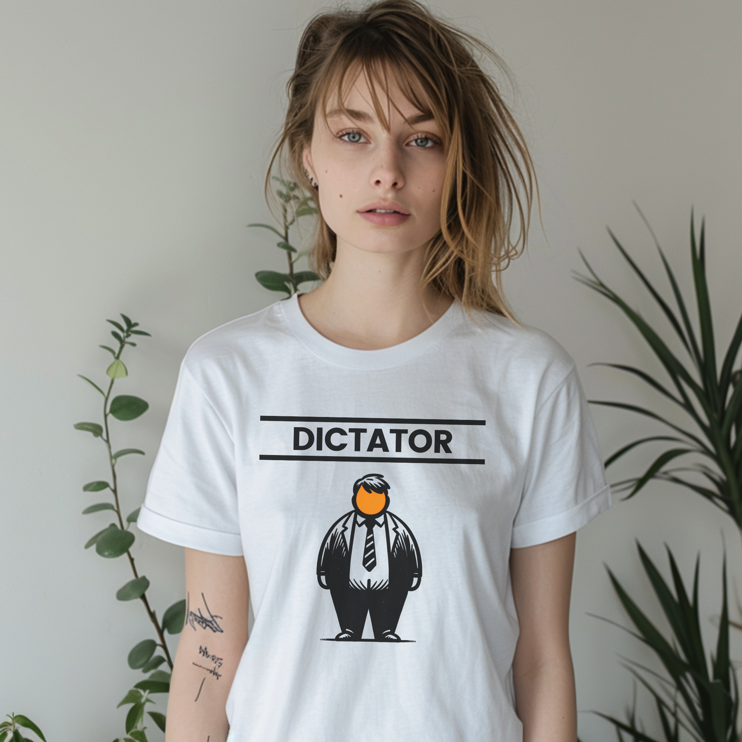 Orange Dictator t-shirt |unisex| Clear Political Statement Funny Caricature | He's Earned the Title